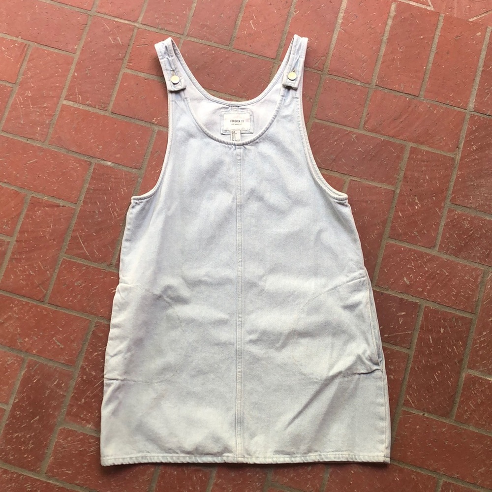 Forever 21 Jean Overalls Dress w/ pockets!